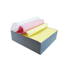 241*140mm-4 ply whitepink blue yellow computer paper carbonless printing paper